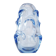 Mid-century modern crystal vase in pale blue by Börne Augustsson for Åseda
