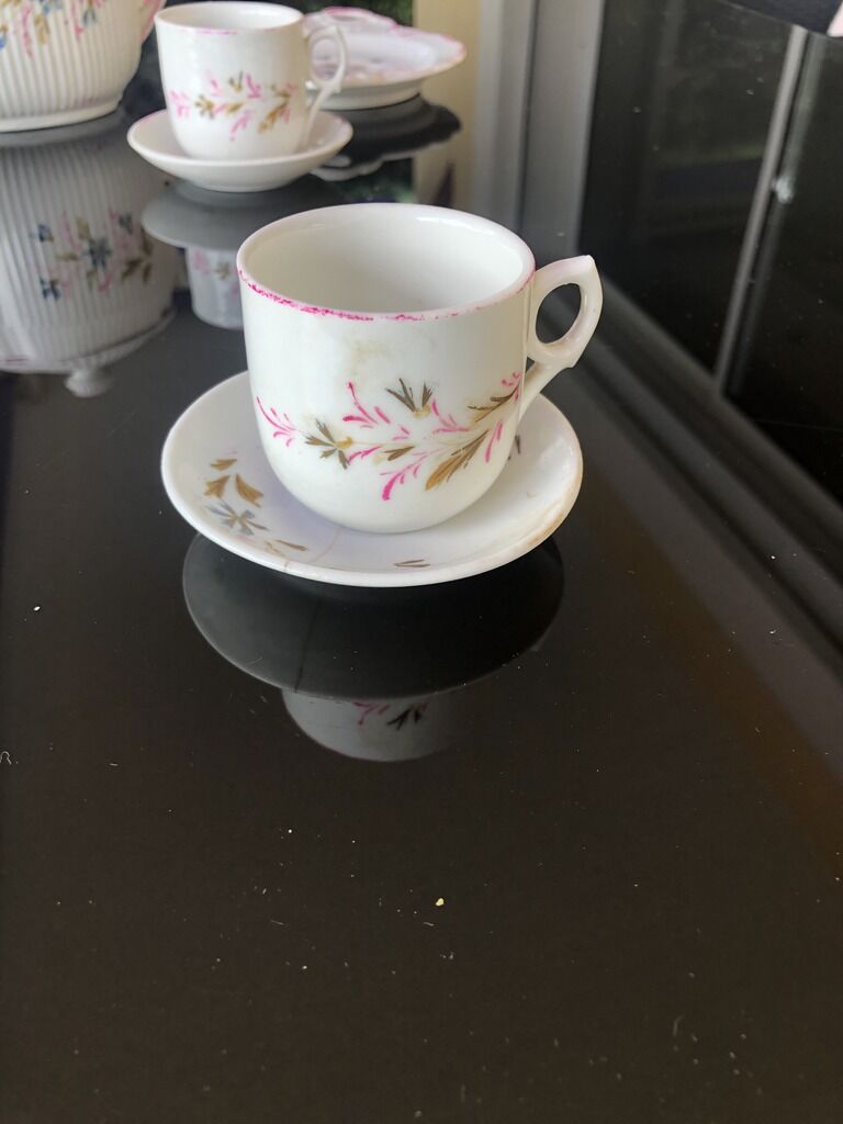 Old porcelain dinner 15 pieces