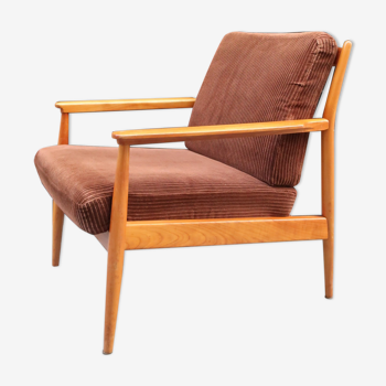 Scandinavian wooden armchair from the 1960s