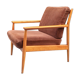 Scandinavian wooden armchair from the 1960s