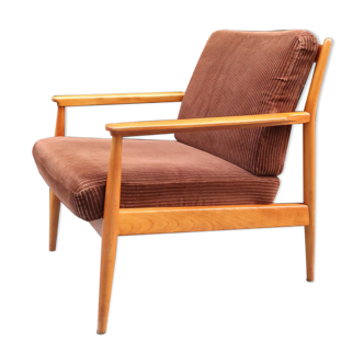 Scandinavian wooden armchair from the 1960s