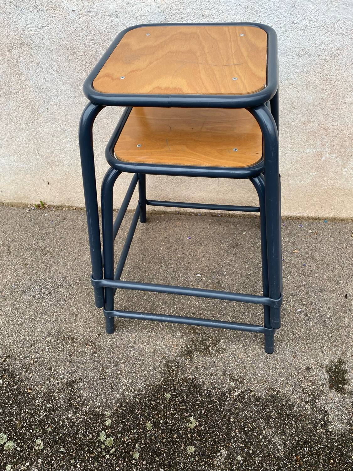 Pair of industrial stools