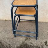 Paire de tabourets industriels