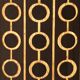 Pine Pendant Lamp – Cylindrical with Circle Pattern, Scandinavia – 1960s/1970s