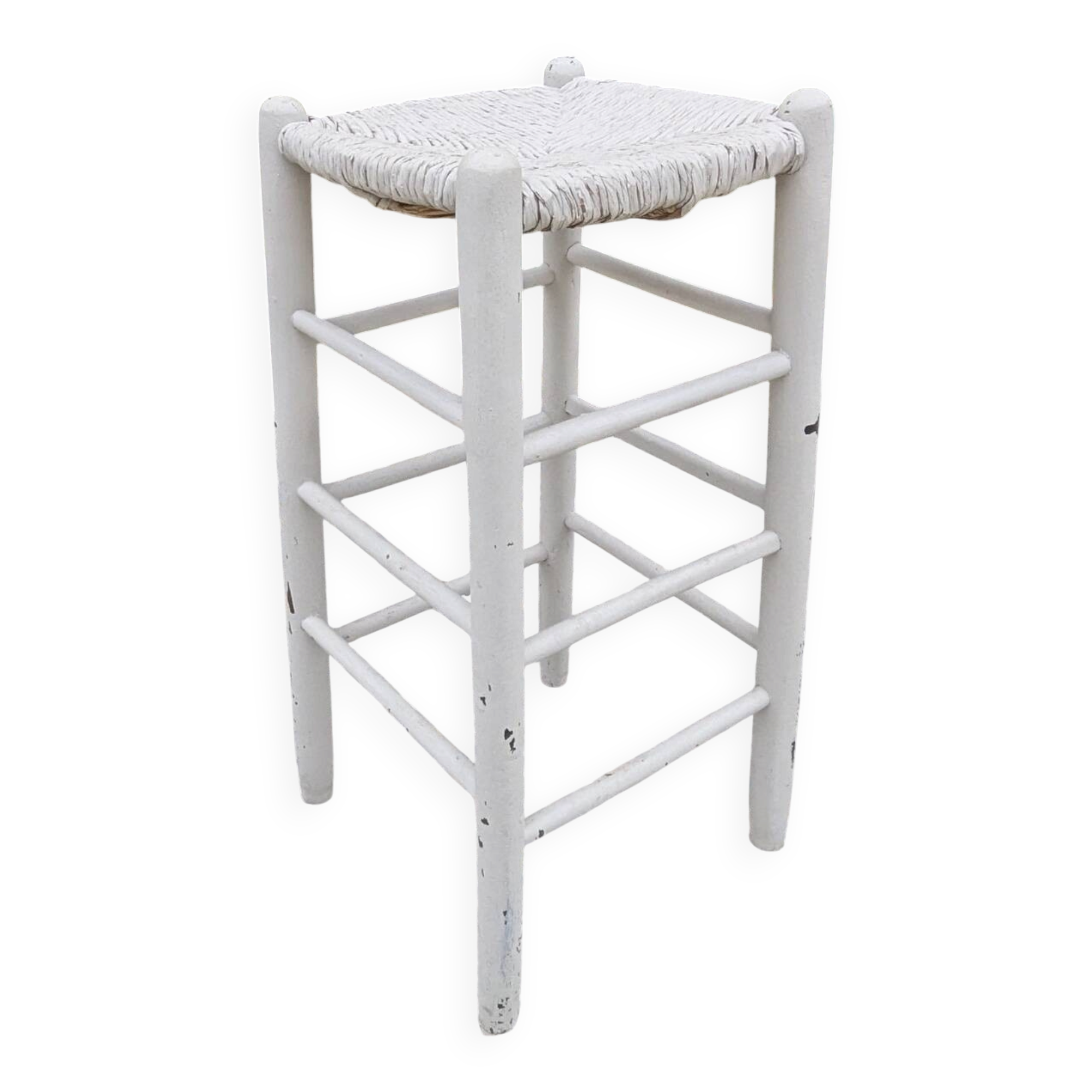 Shabby patina high bar stool