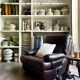 Fauteuil en cuir marron