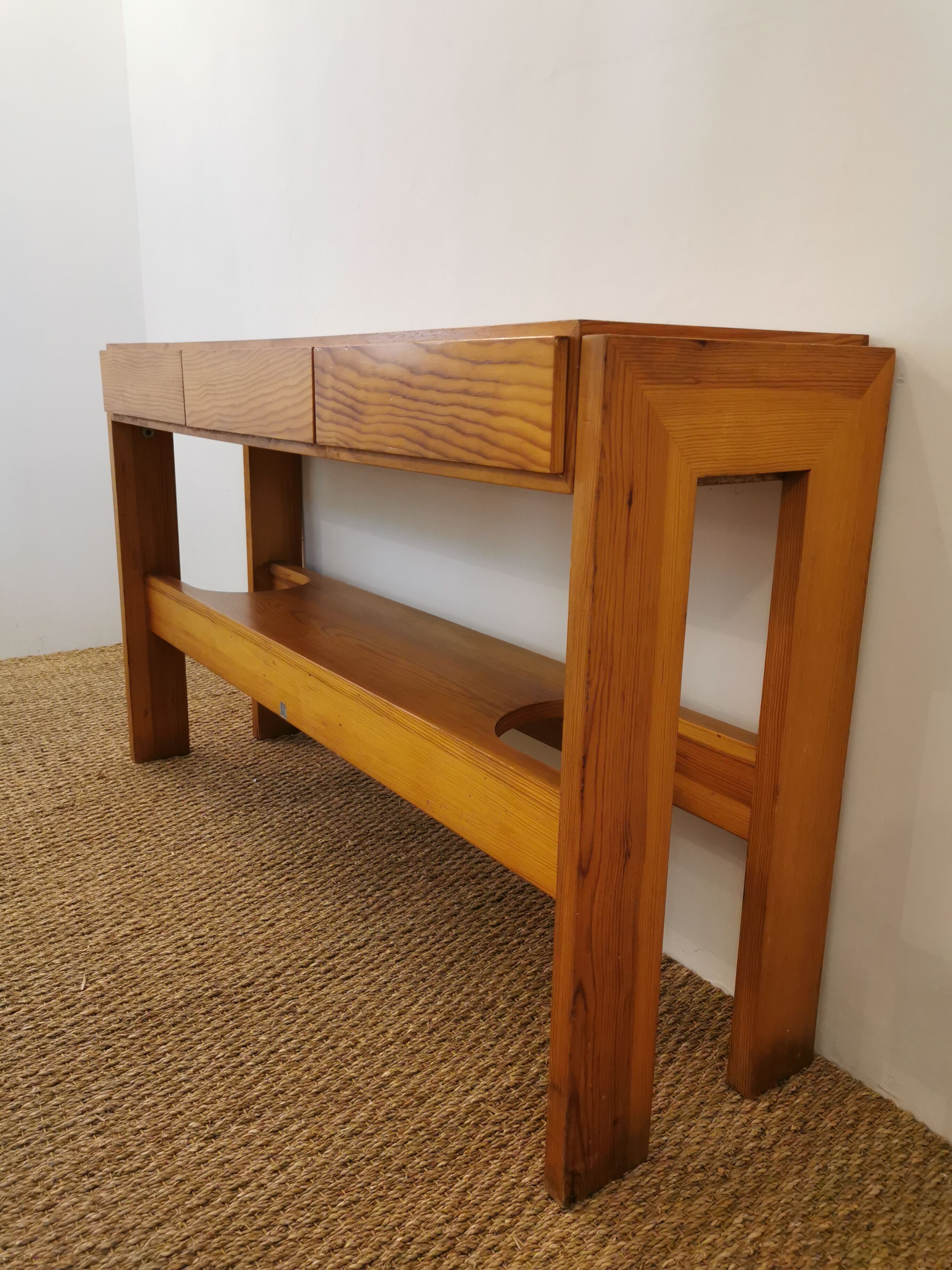 Minimalist console in vintage, 60s