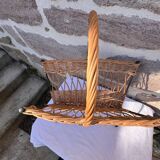 Wicker magazine rack