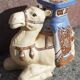 Camel side table in ceramic