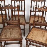 Chaises cannées, style Louis XIII