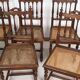 Chaises cannées, style Louis XIII