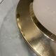 Glass brass flushmount