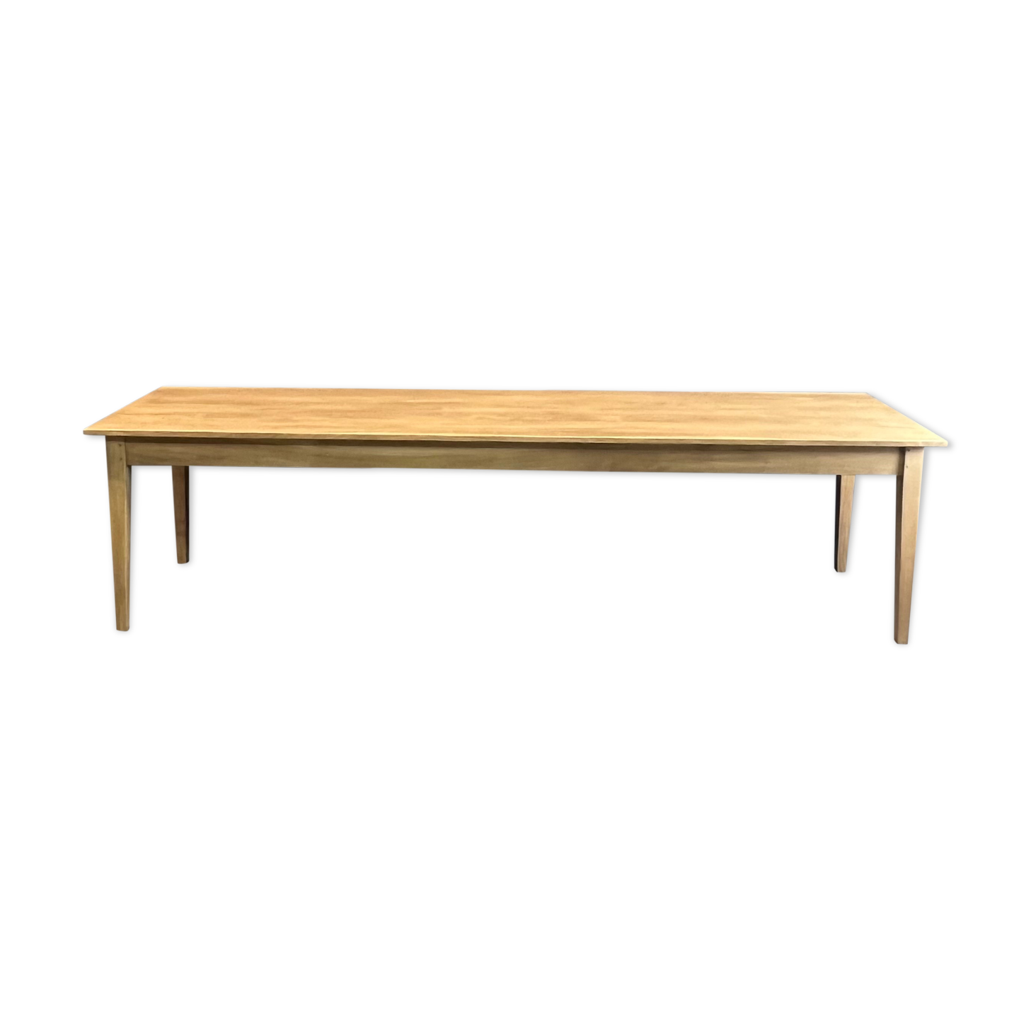 Farm table with tapered legs (300 cm x 90 cm)