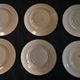 Series of six dessert plates Longwy years 50 cherry blossoms