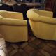 Pair of yellow armchairs