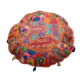 Pouf grand coussin rond indien