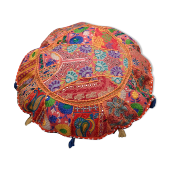 Pouf - large Indian round cushion