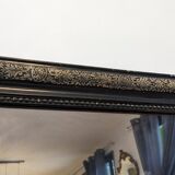 Louis Philippe black and gold mirror 108 x 77 cm