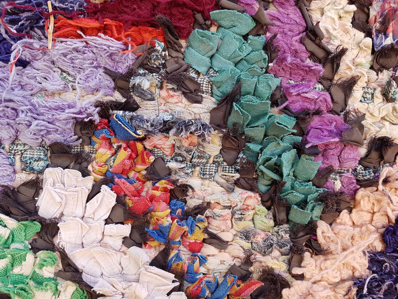 Boucherouite vintage carpet