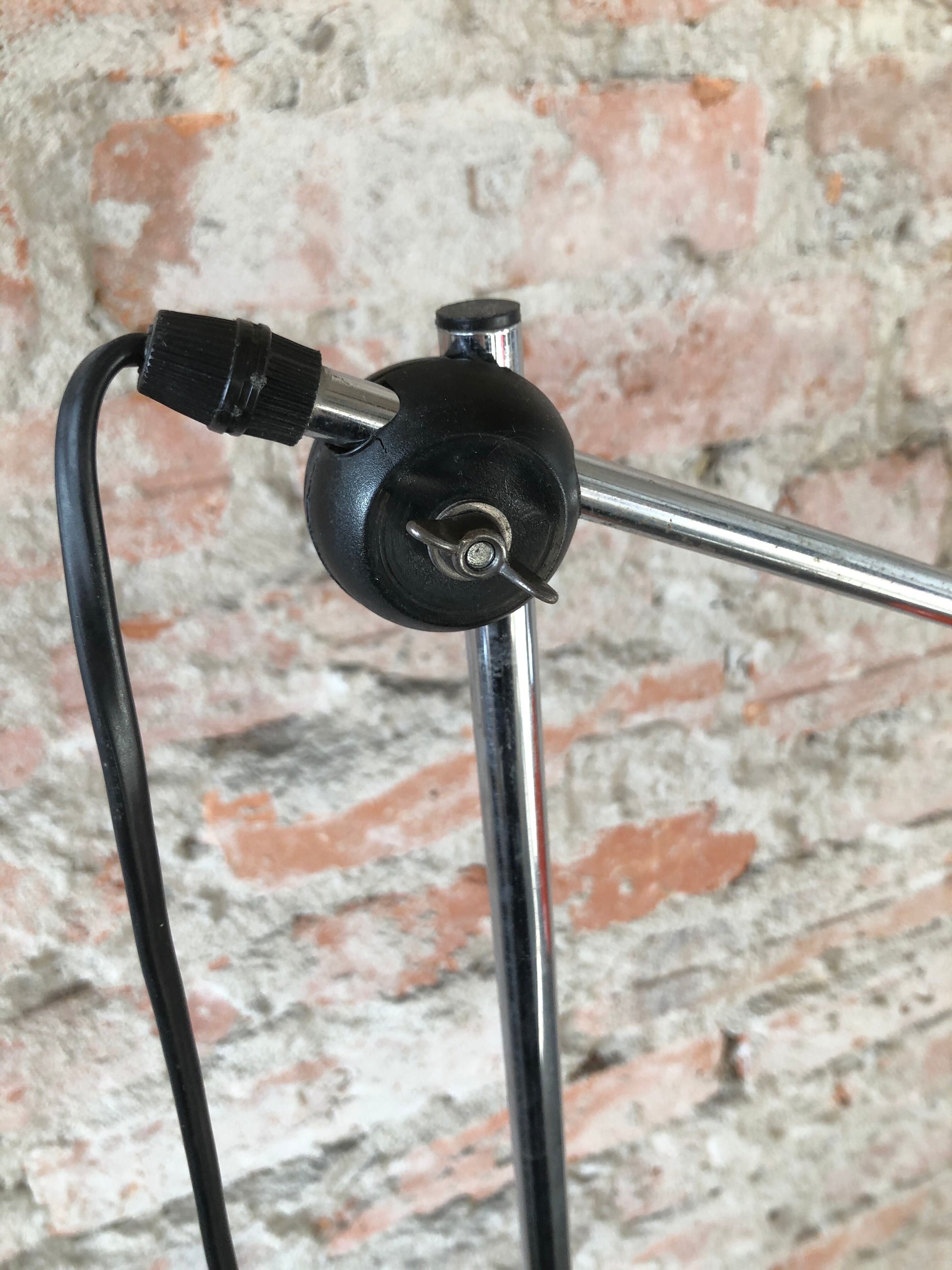 Orange adjustable floor lamp, 1960s