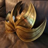 Wall light brass flowers