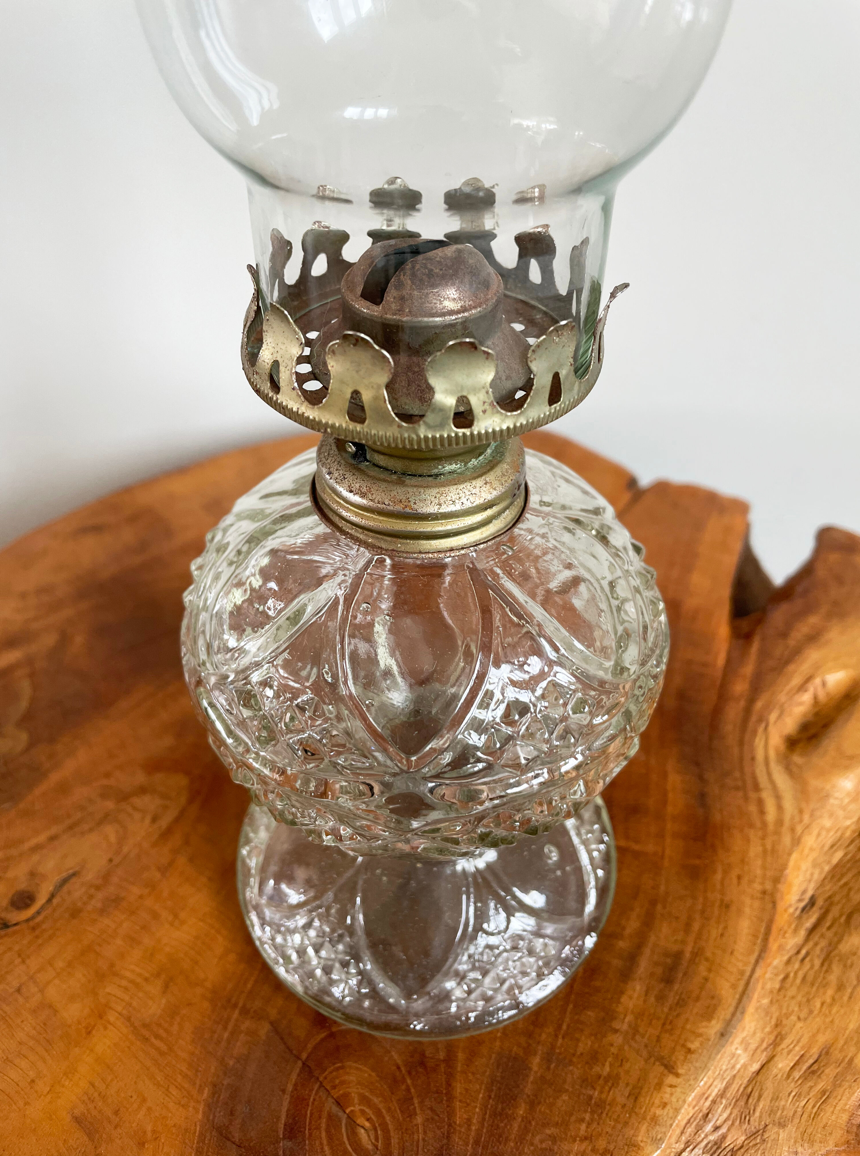 Set of 2 Hong Kong Vintage Oil Lamps
