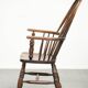 Chaise à épingles anglaise antique, chaise Windsor du début du 19e siècle.