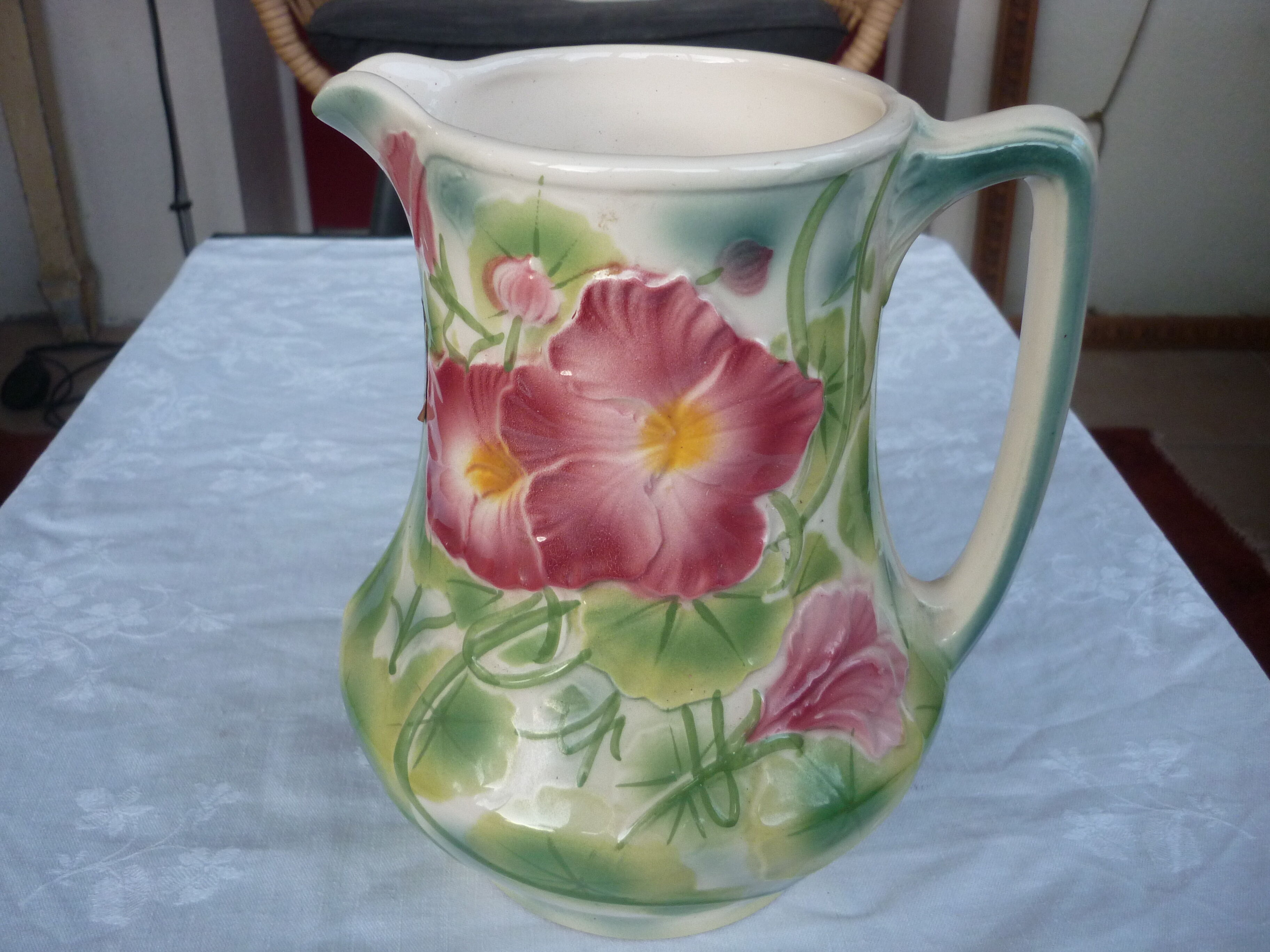 Pitcher in slurry St Clement flowers