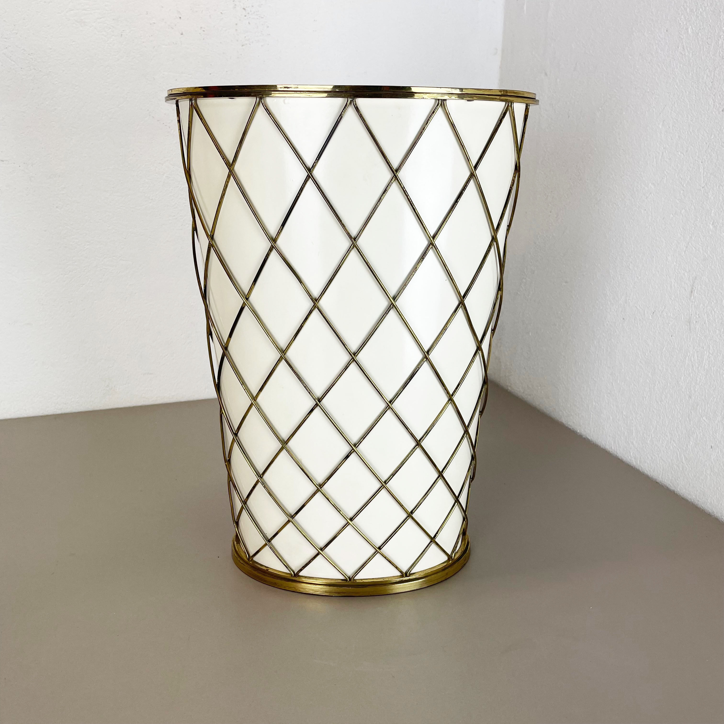 Original 1950s brass Umbrella Stand by Vereinigte Werkstätten München, Germany