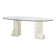Vintage travertine  dining table, 1970s