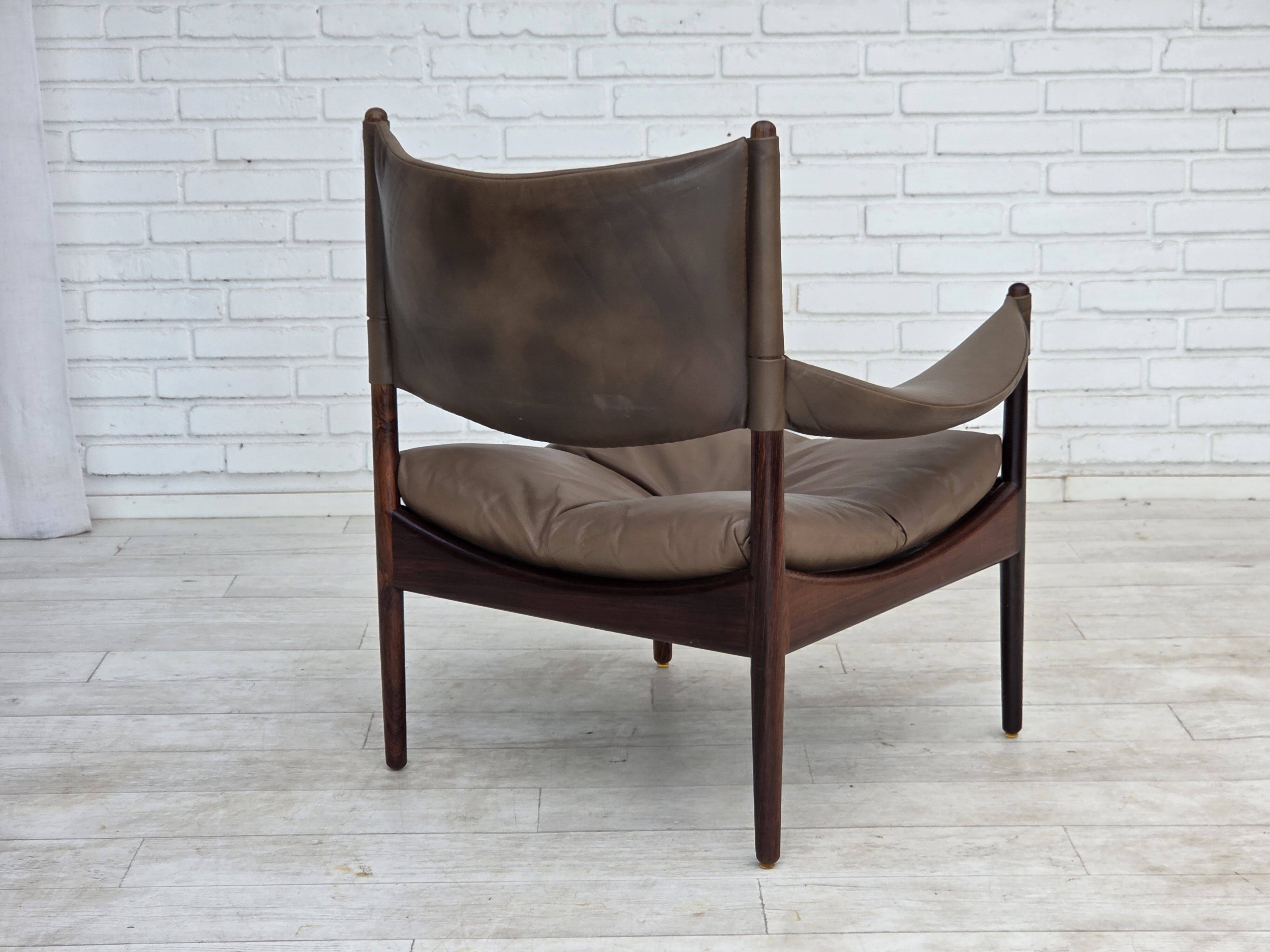 1970s, Danish design by Kristian Vedel, highback armchair model "Modus".
