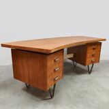Vintage Dutch design writing desk Cees Braakman ‘Boomerang’