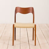 Niels O. Moller teak chair model 71, Denmark, 50s