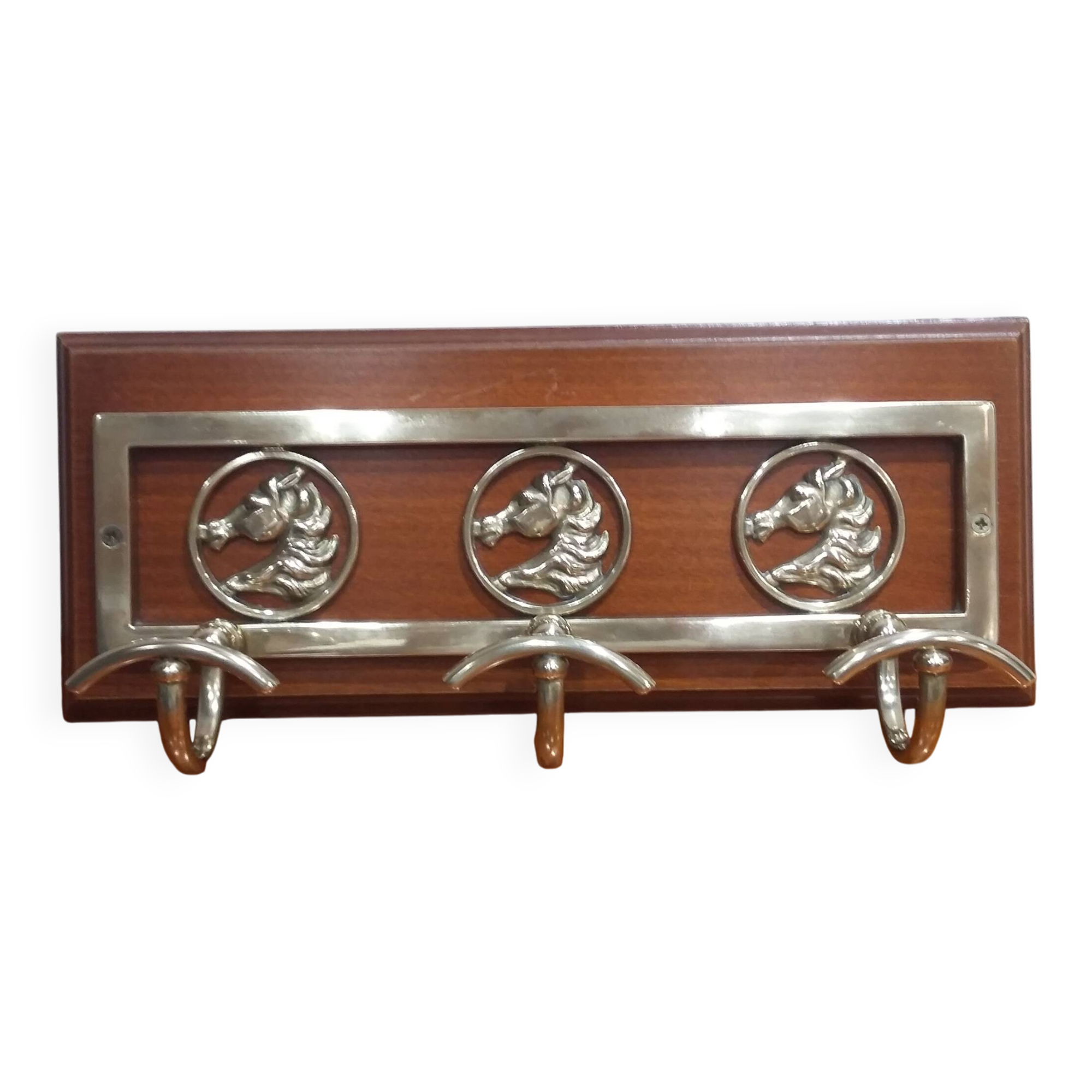 Very Pretty Brass Horse Coat Rack