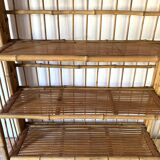 Foldable bamboo shelf from the 60s and 70s