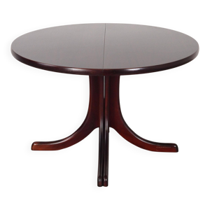 Table ronde en acajou,