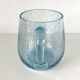 Large Biot tankard forming a vase with a handle in ice blue bubbled glass