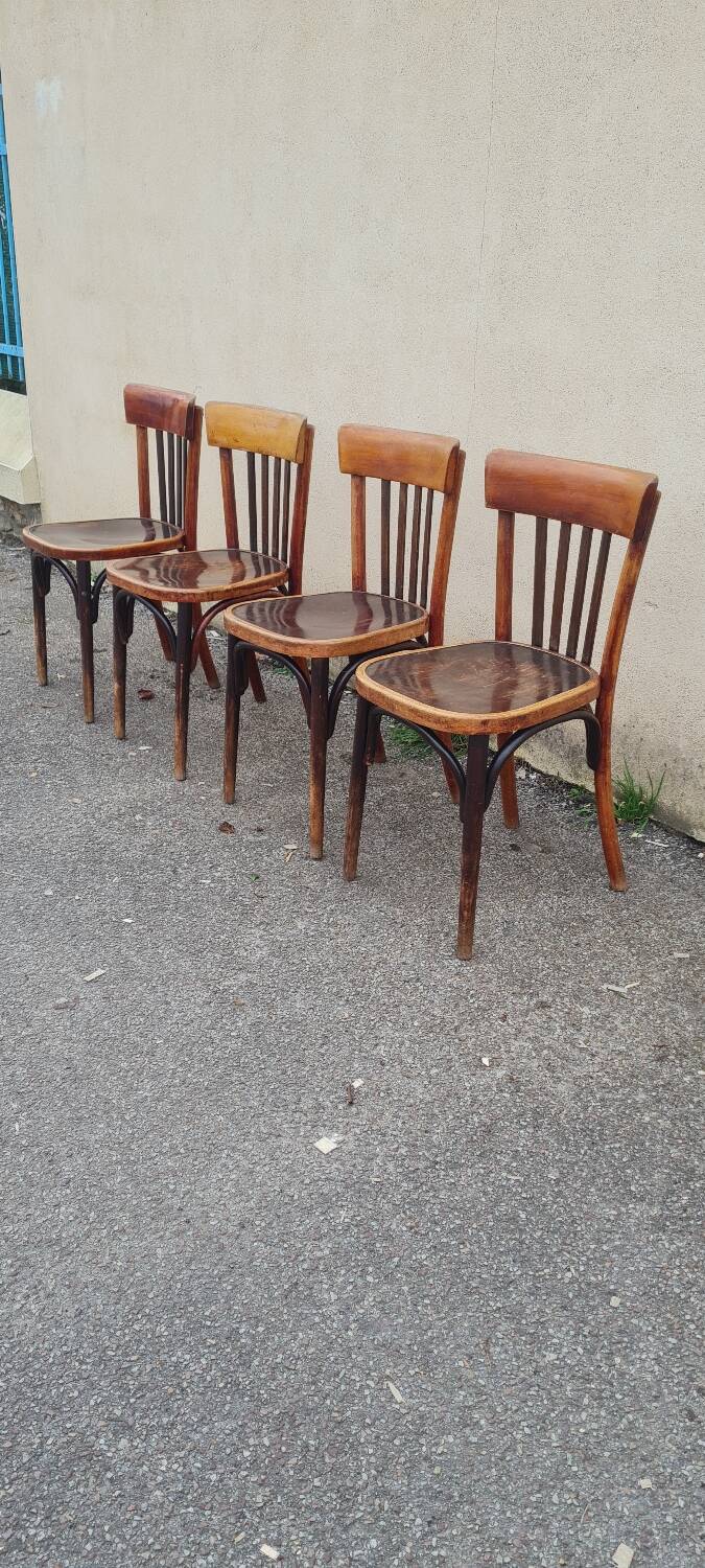 Set of 4 Baumann bistro chairs