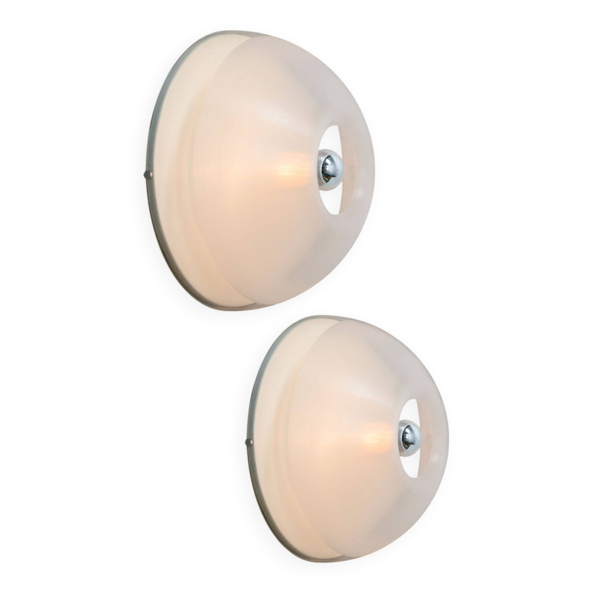 Pair of Tam-Tam Wall or Ceiling Lamp by Yoshiko Hasabe for Guzzini, 1970s