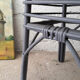 Rotin side table vintage 1960
