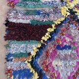 Colorful Boucherouite Moroccan rug - 72 x 154 cm
