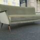 Water green velvet cabinetmaker's arc sofa