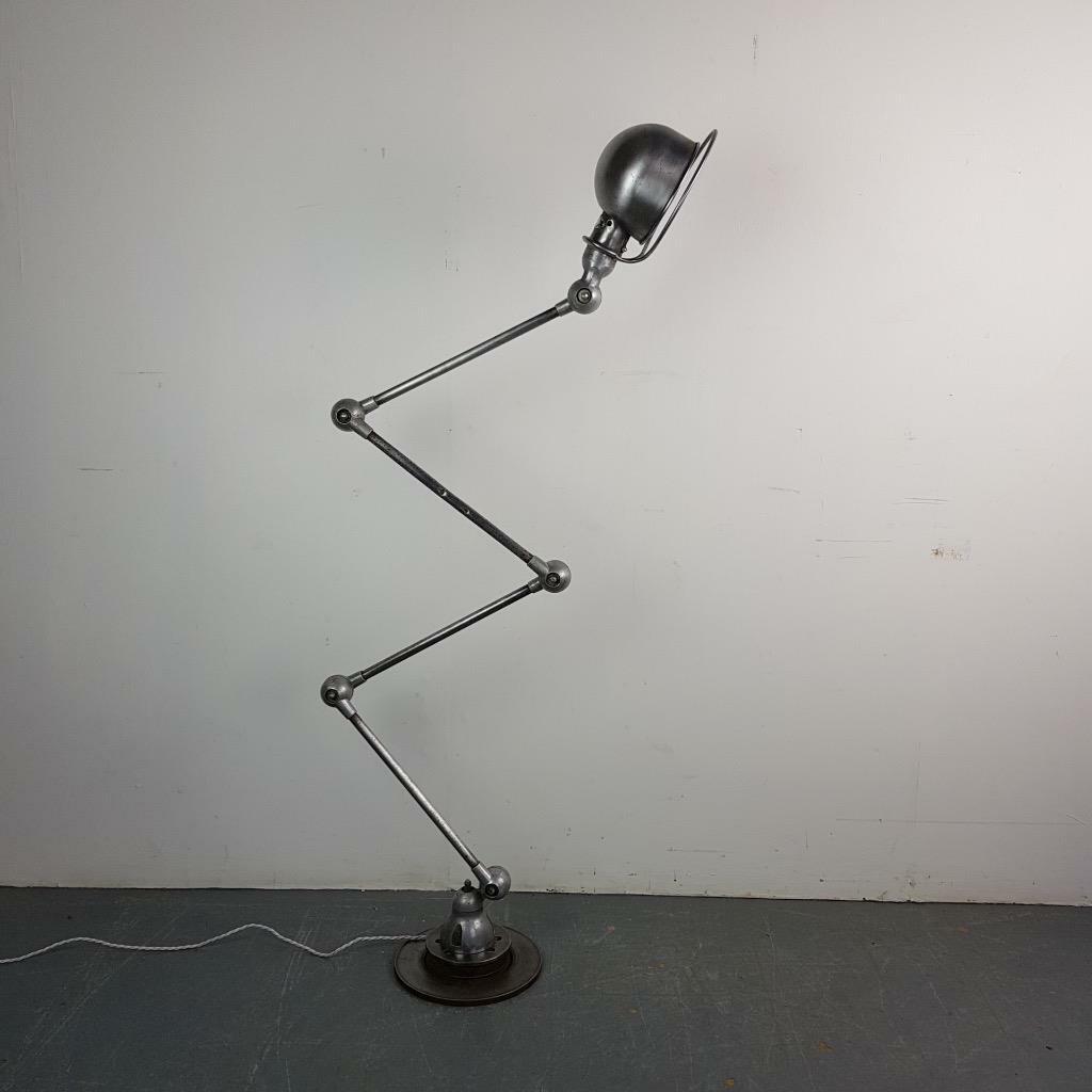 Vintage industrial lamppost stripped and polished Jielde