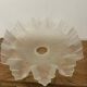 Vintage lampshade lace pleated transparent glass claw