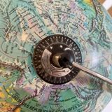 Terrestrial globe made in Denmark