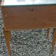 Vintage pair of bedside tables from the 1950s in sycamore and a mirror.