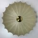 Midcentury ufo cocoon pendant lamp with brass, 1960s