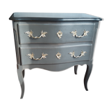 Commode patiné style Louis XV 2 tiroirs