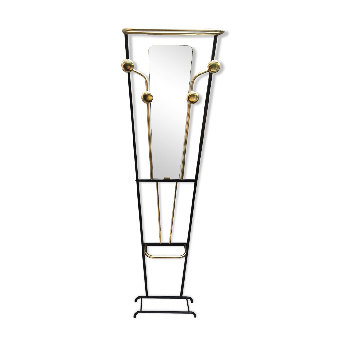 Vestiaire d’entrée miroir vintage 50