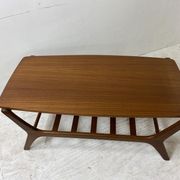 Table basse scandinave en teck par Louis Van Teeffelen pour Wébé